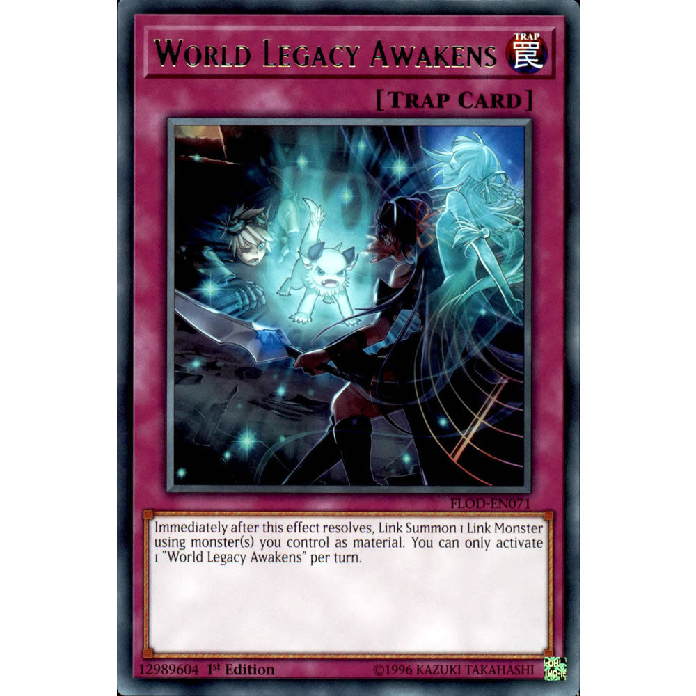 World Legacy Awakens FLOD-EN071 Yu-Gi-Oh! Card from the Flames of Destruction Set