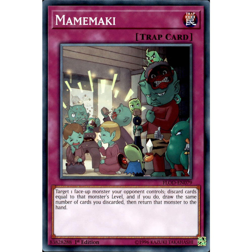Mamemaki FLOD-EN079 Yu-Gi-Oh! Card from the Flames of Destruction Set