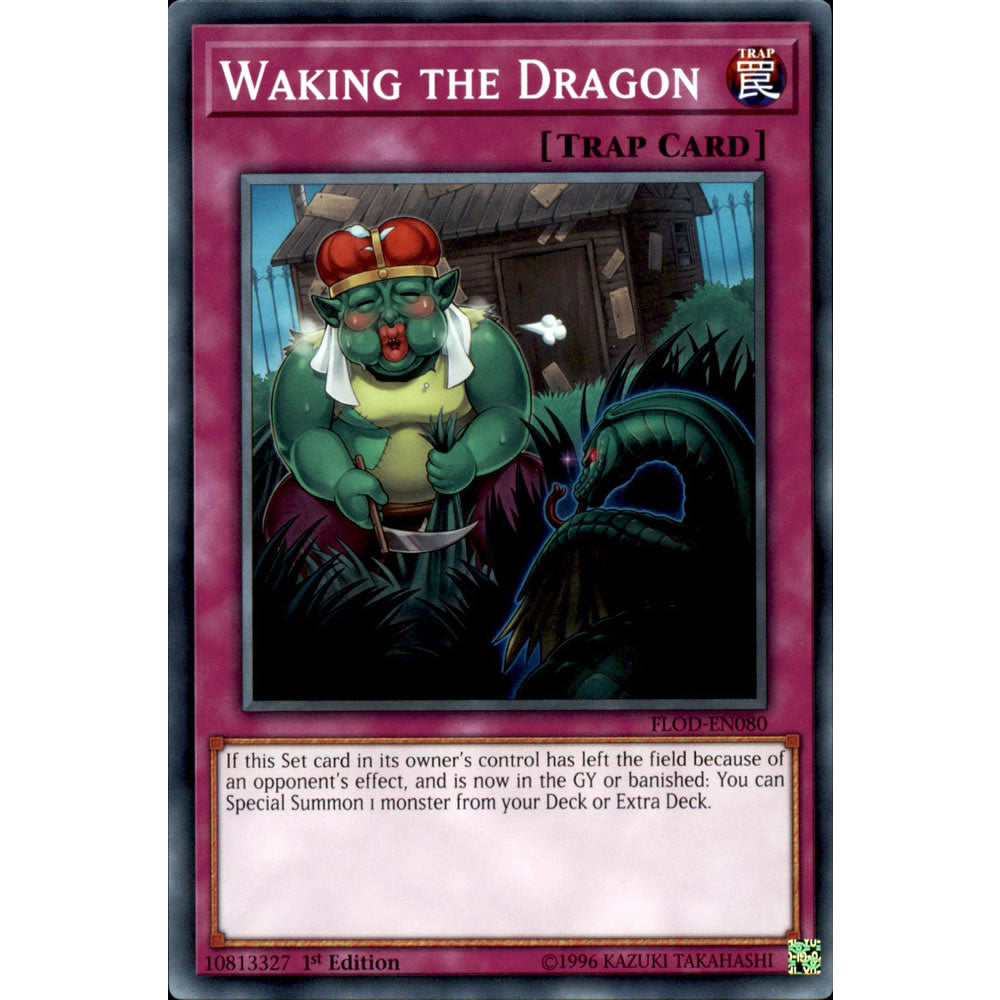 Waking the Dragon FLOD-EN080 Yu-Gi-Oh! Card from the Flames of Destruction Set