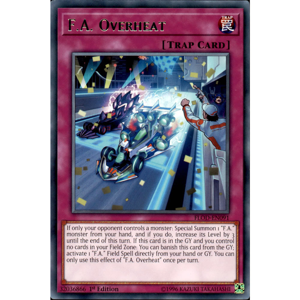 F.A. Overheat FLOD-EN091 Yu-Gi-Oh! Card from the Flames of Destruction Set