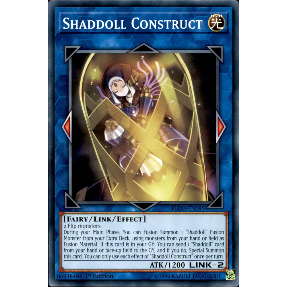 Shaddoll Construct FLOD-EN095 Yu-Gi-Oh! Card from the Flames of Destruction Set