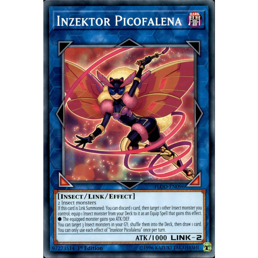 Inzektor Picofalena FLOD-EN096 Yu-Gi-Oh! Card from the Flames of Destruction Set