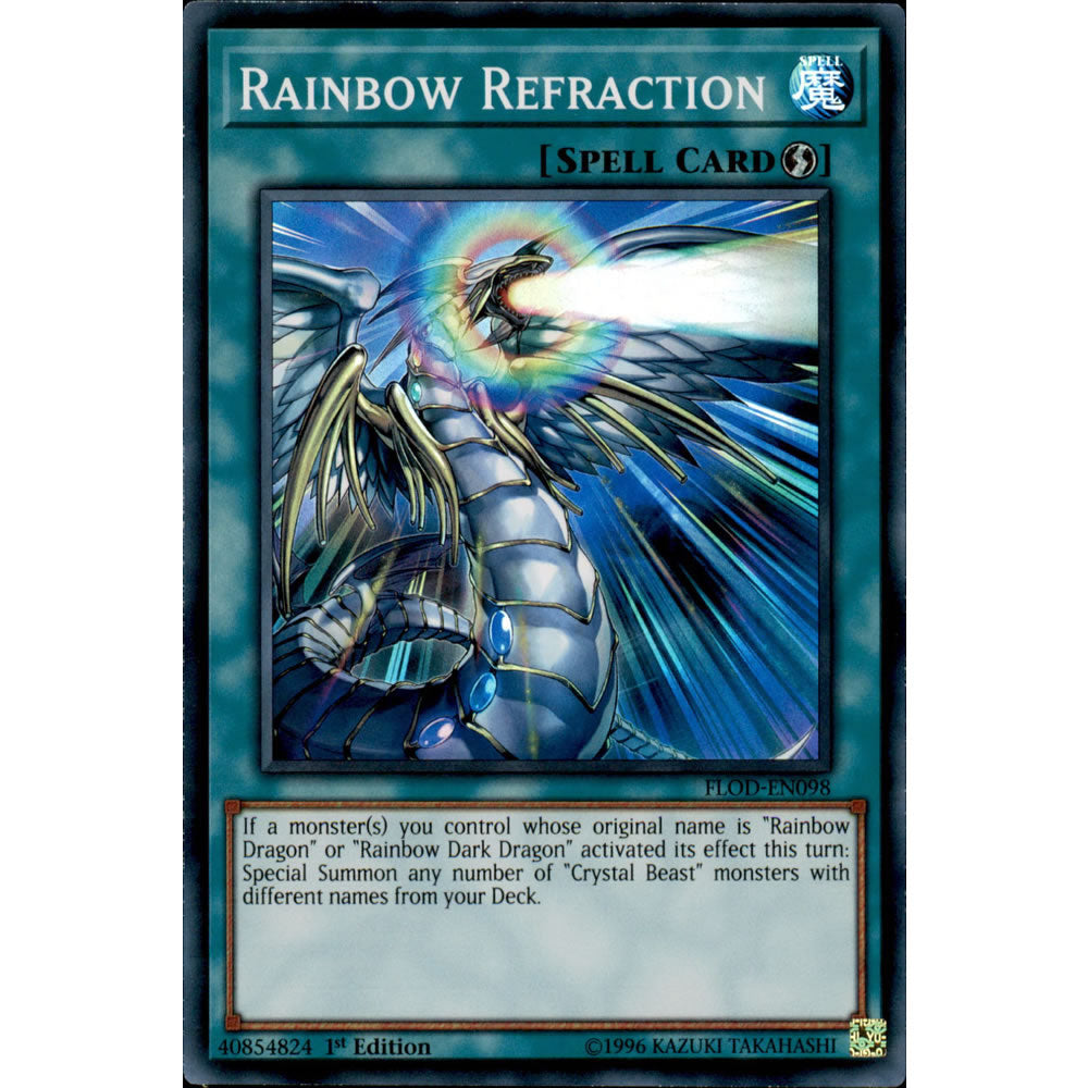 Rainbow Refraction FLOD-EN098 Yu-Gi-Oh! Card from the Flames of Destruction Set