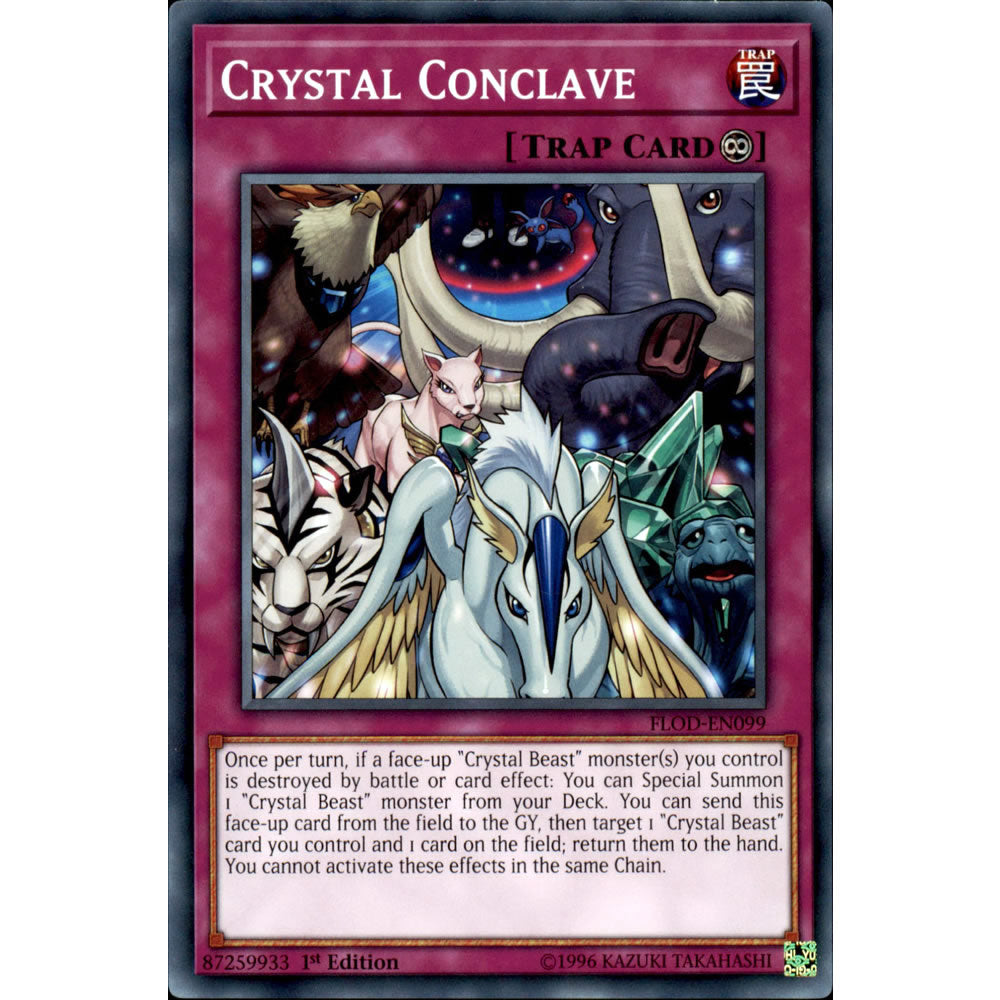 Crystal Conclave FLOD-EN099 Yu-Gi-Oh! Card from the Flames of Destruction Set