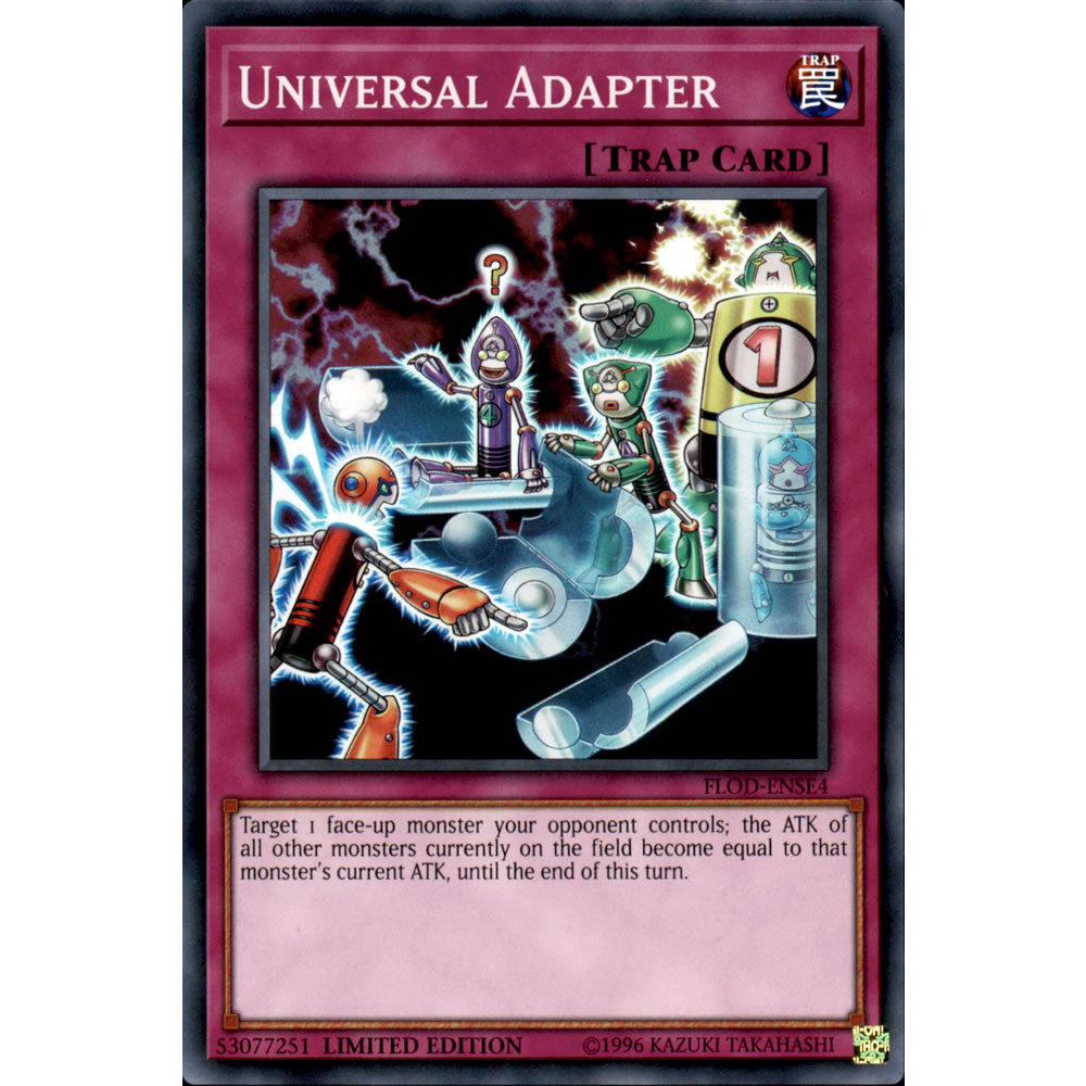Universal Adapter FLOD-ENSE4 Yu-Gi-Oh! Card from the Flames of Destruction Special Edition Set