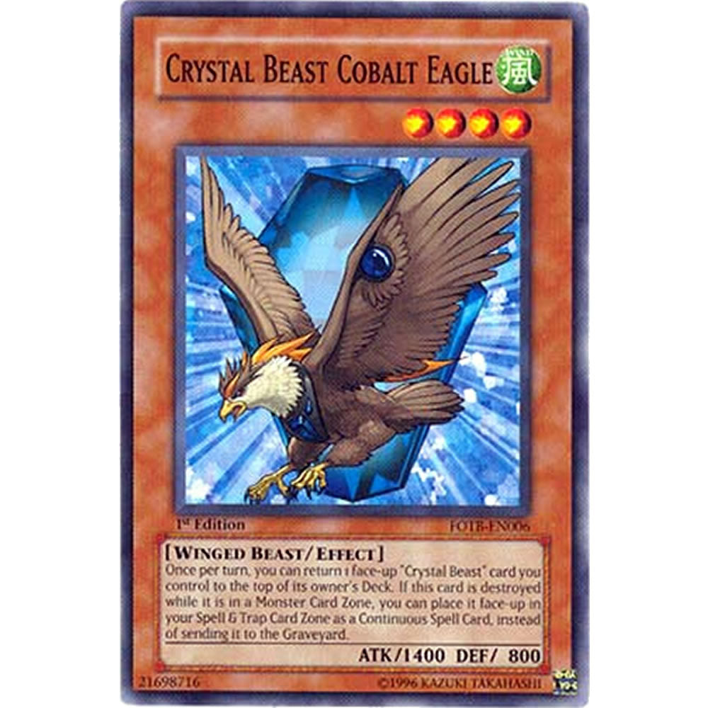 Crystal Beast Cobalt Eagle FOTB-EN006 Yu-Gi-Oh! Card from the Force of the Breaker Set