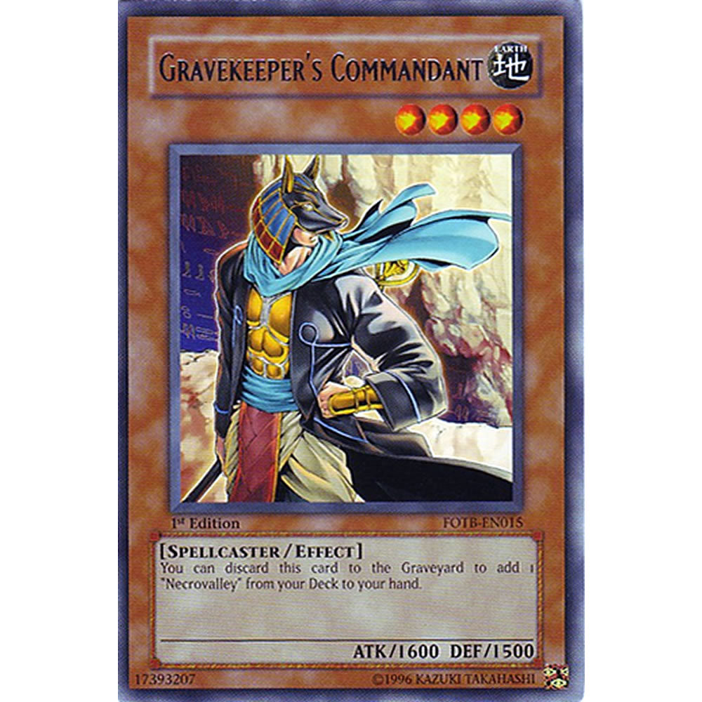 Gravekeeper's Commandant FOTB-EN015 Yu-Gi-Oh! Card from the Force of the Breaker Set