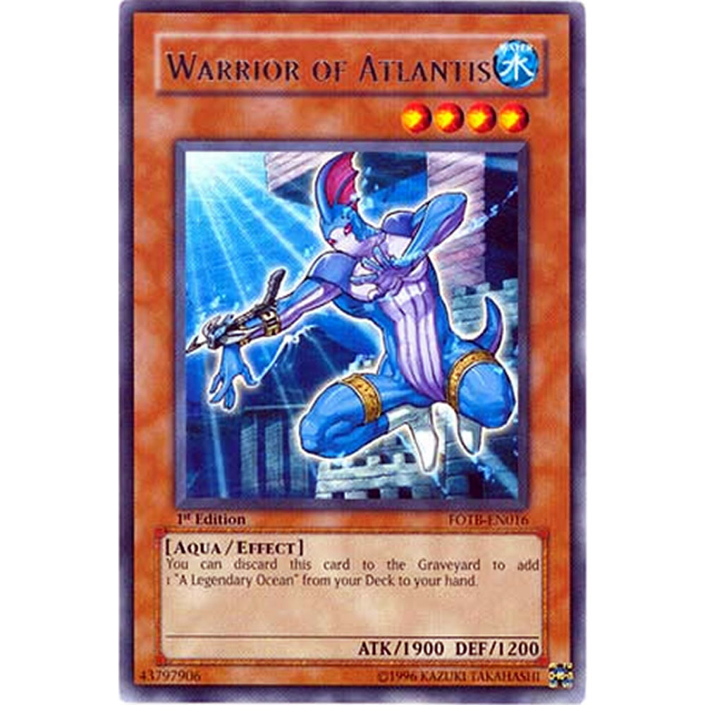 Warrior of Atlantis FOTB-EN016 Yu-Gi-Oh! Card from the Force of the Breaker Set