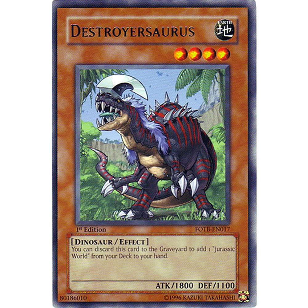 Destroyersaurus FOTB-EN017 Yu-Gi-Oh! Card from the Force of the Breaker Set