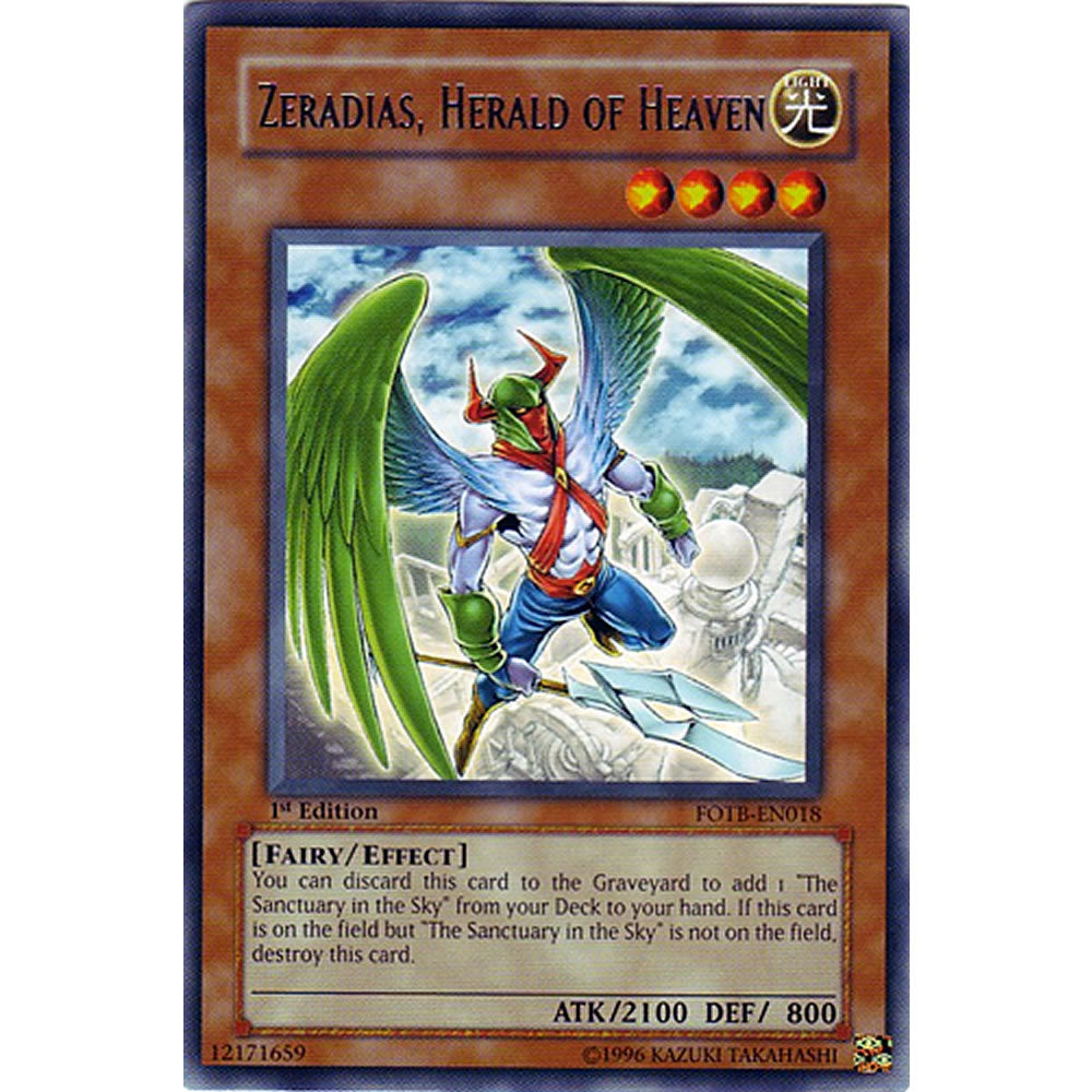 Zeradias, Herald of Heaven FOTB-EN018 Yu-Gi-Oh! Card from the Force of the Breaker Set