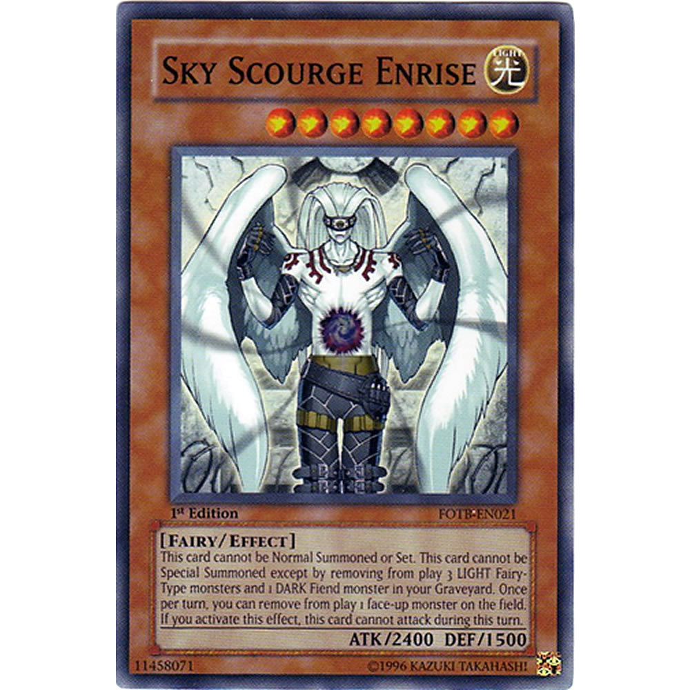 Sky Scourge Enrise FOTB-EN021 Yu-Gi-Oh! Card from the Force of the Breaker Set