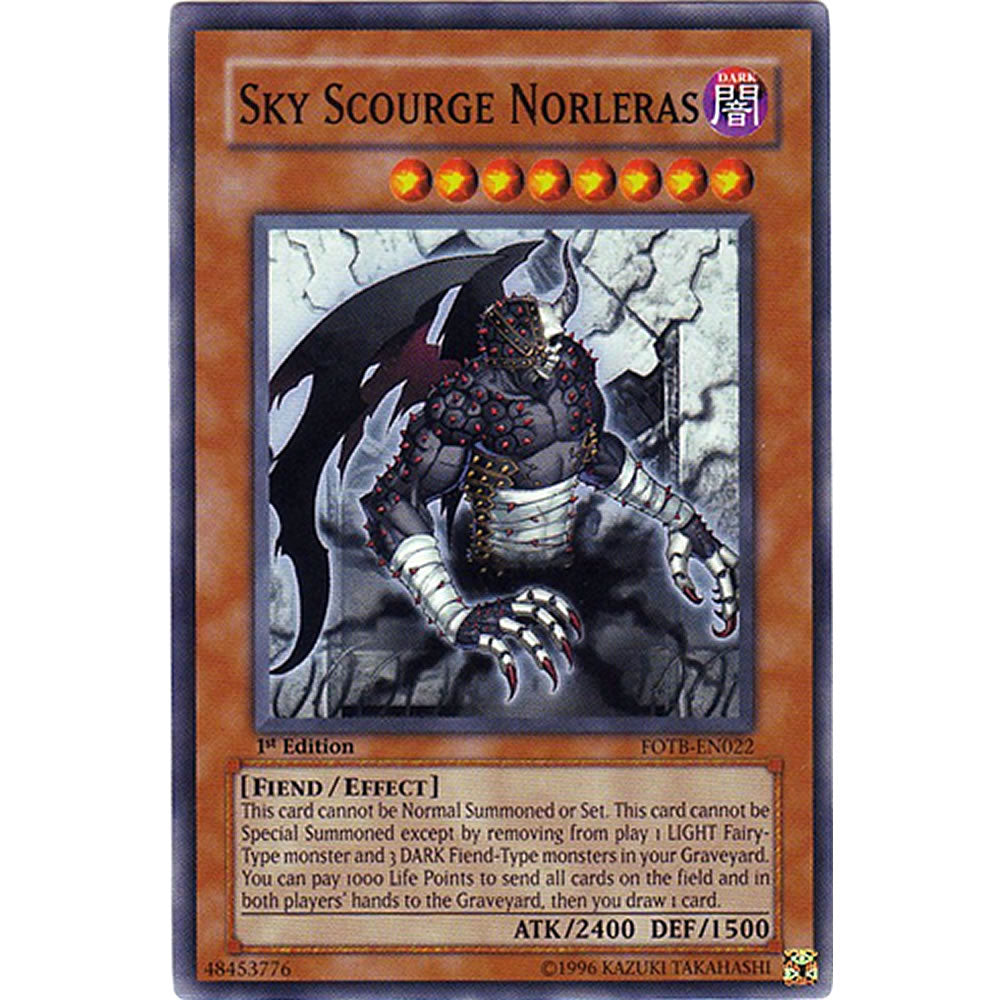 Sky Scourge Norleras FOTB-EN022 Yu-Gi-Oh! Card from the Force of the Breaker Set