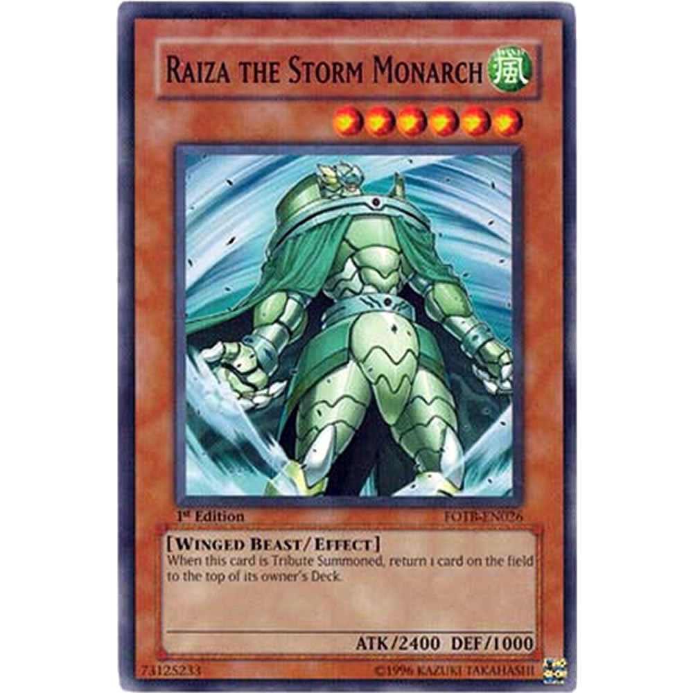 Raiza the Storm Monarch FOTB-EN026 Yu-Gi-Oh! Card from the Force of the Breaker Set