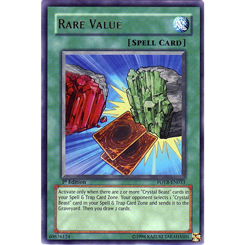Rare Value FOTB-EN033 Yu-Gi-Oh! Card from the Force of the Breaker Set