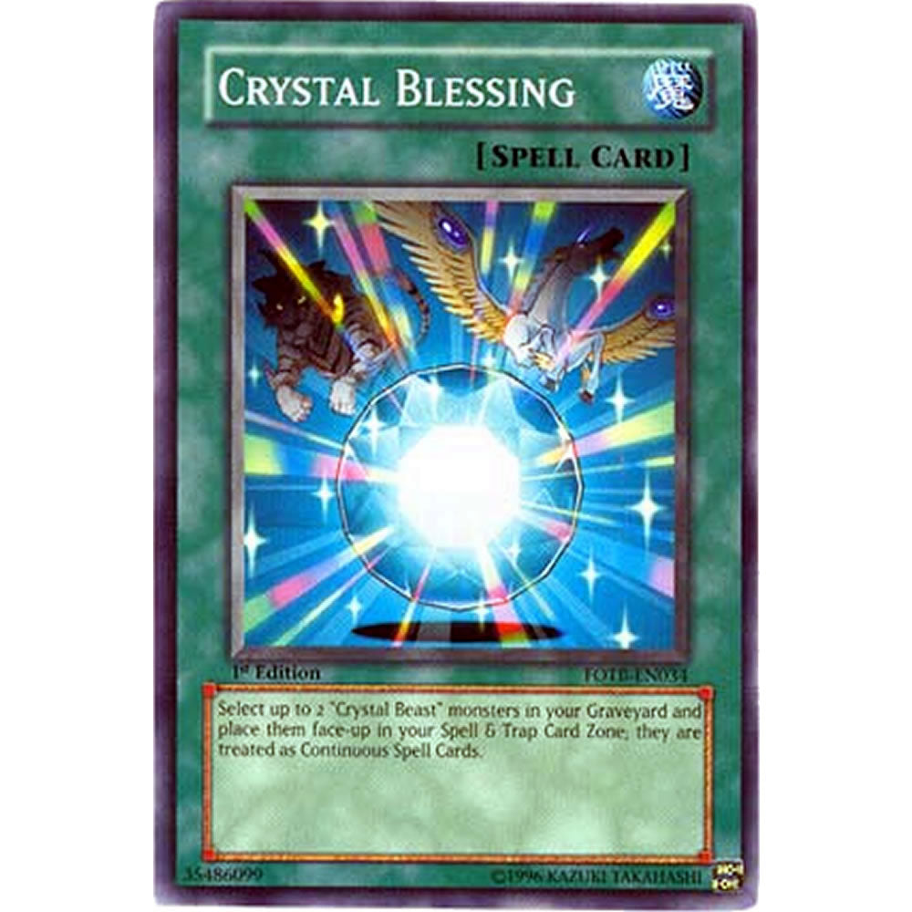 Crystal Blessing FOTB-EN034 Yu-Gi-Oh! Card from the Force of the Breaker Set