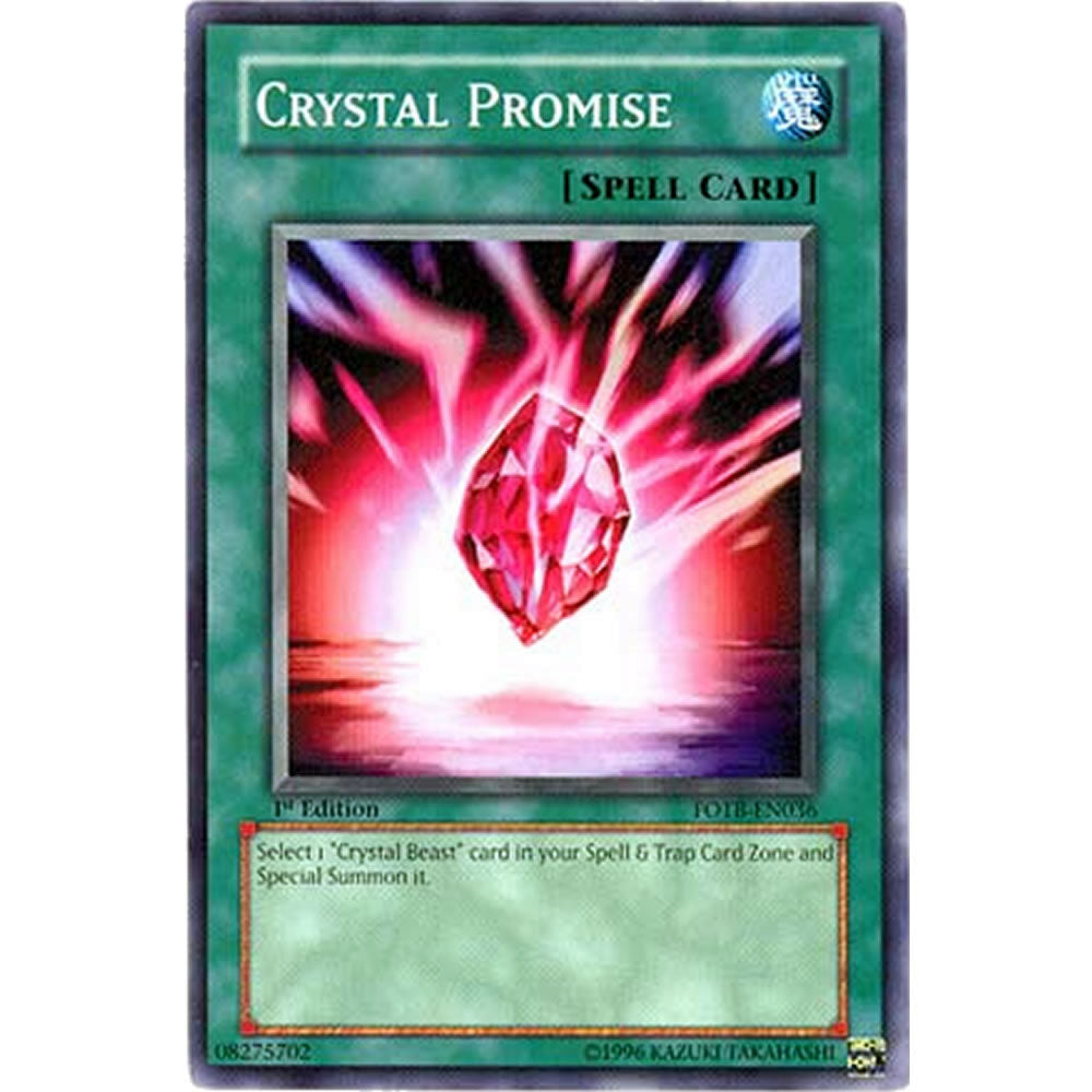 Crystal Promise FOTB-EN036 Yu-Gi-Oh! Card from the Force of the Breaker Set