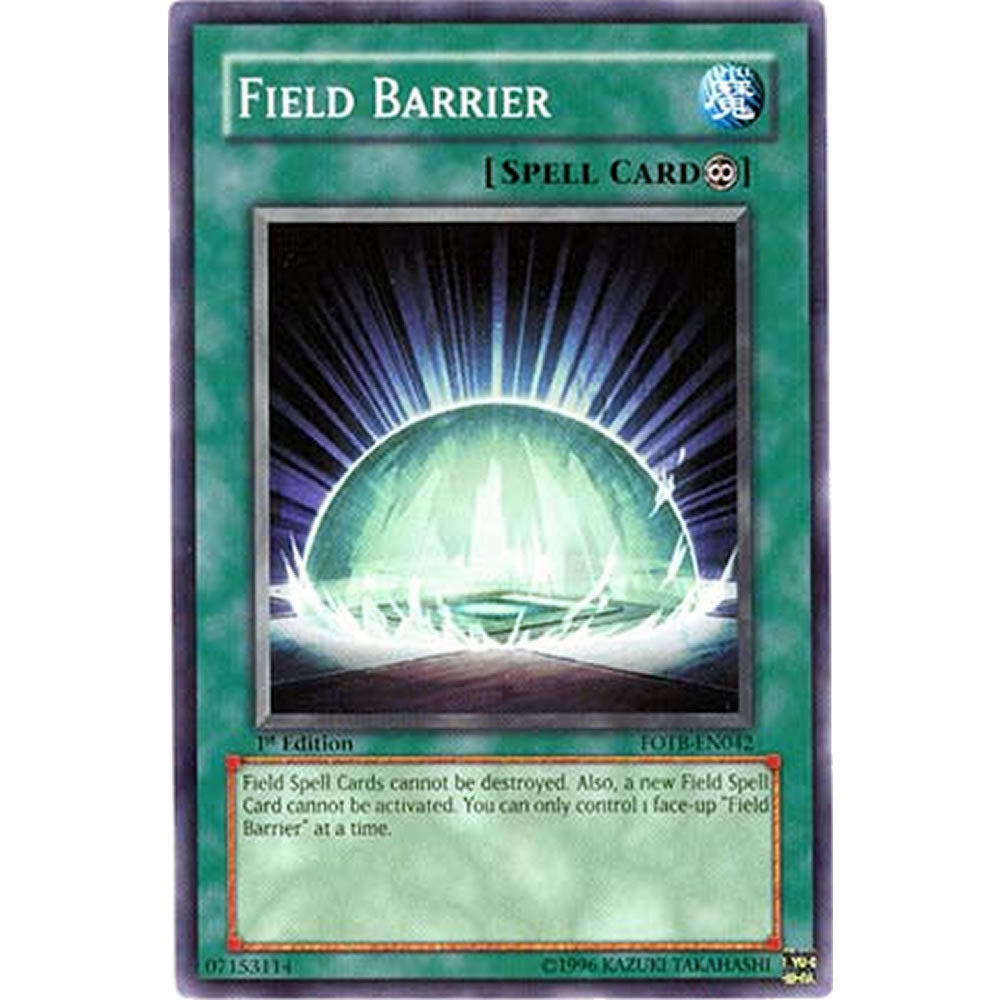Field Barrier FOTB-EN042 Yu-Gi-Oh! Card from the Force of the Breaker Set