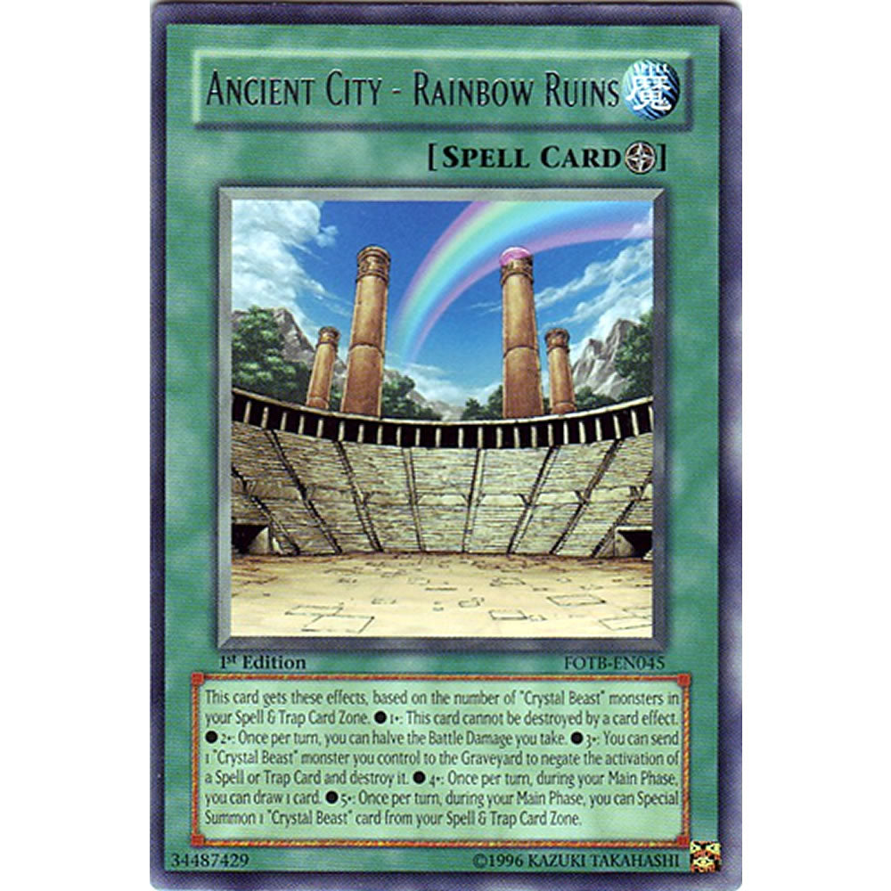Ancient City - Rainbow Ruins FOTB-EN045 Yu-Gi-Oh! Card from the Force of the Breaker Set
