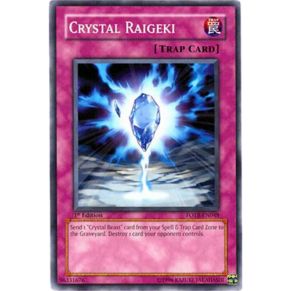 Crystal Raigeki FOTB-EN048 Yu-Gi-Oh! Card from the Force of the Breaker Set