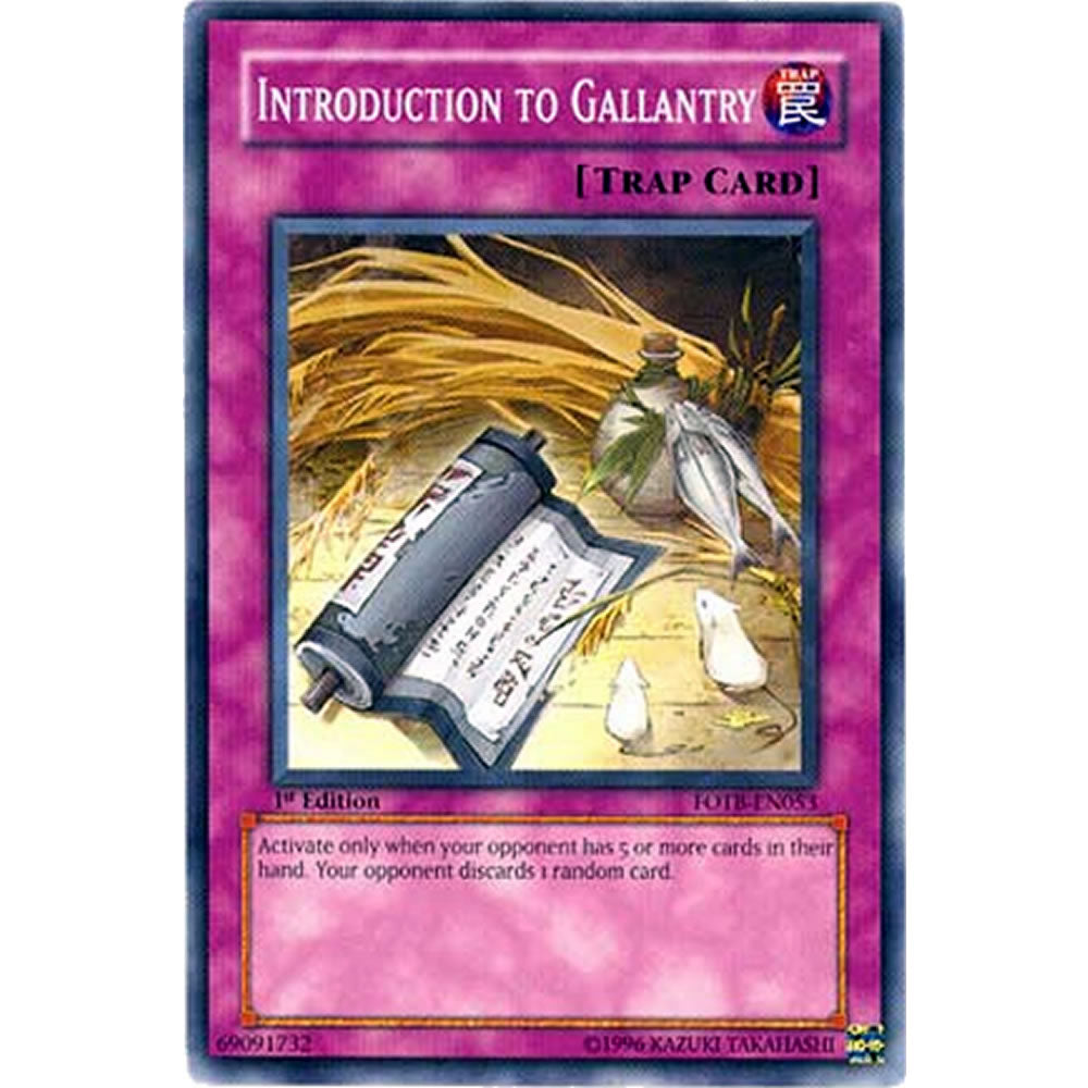 Introduction to Gallantry FOTB-EN053 Yu-Gi-Oh! Card from the Force of the Breaker Set