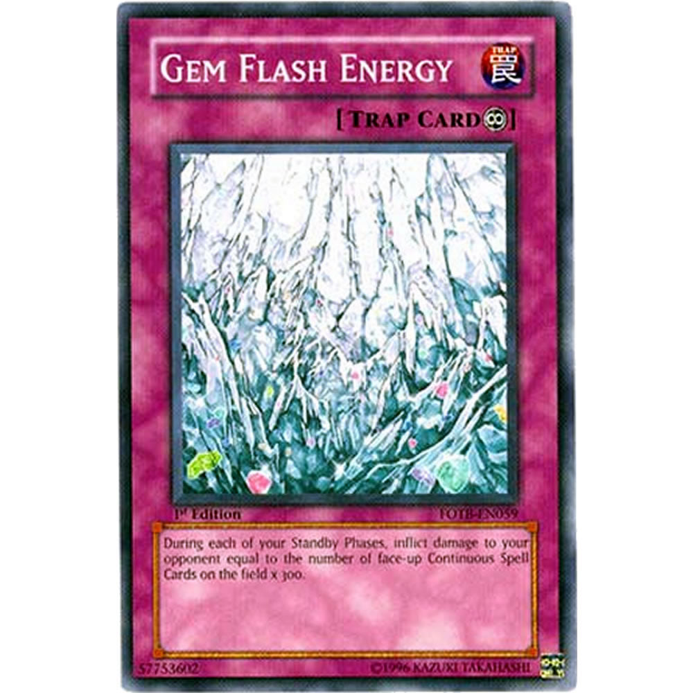 Gem Flash Energy FOTB-EN059 Yu-Gi-Oh! Card from the Force of the Breaker Set