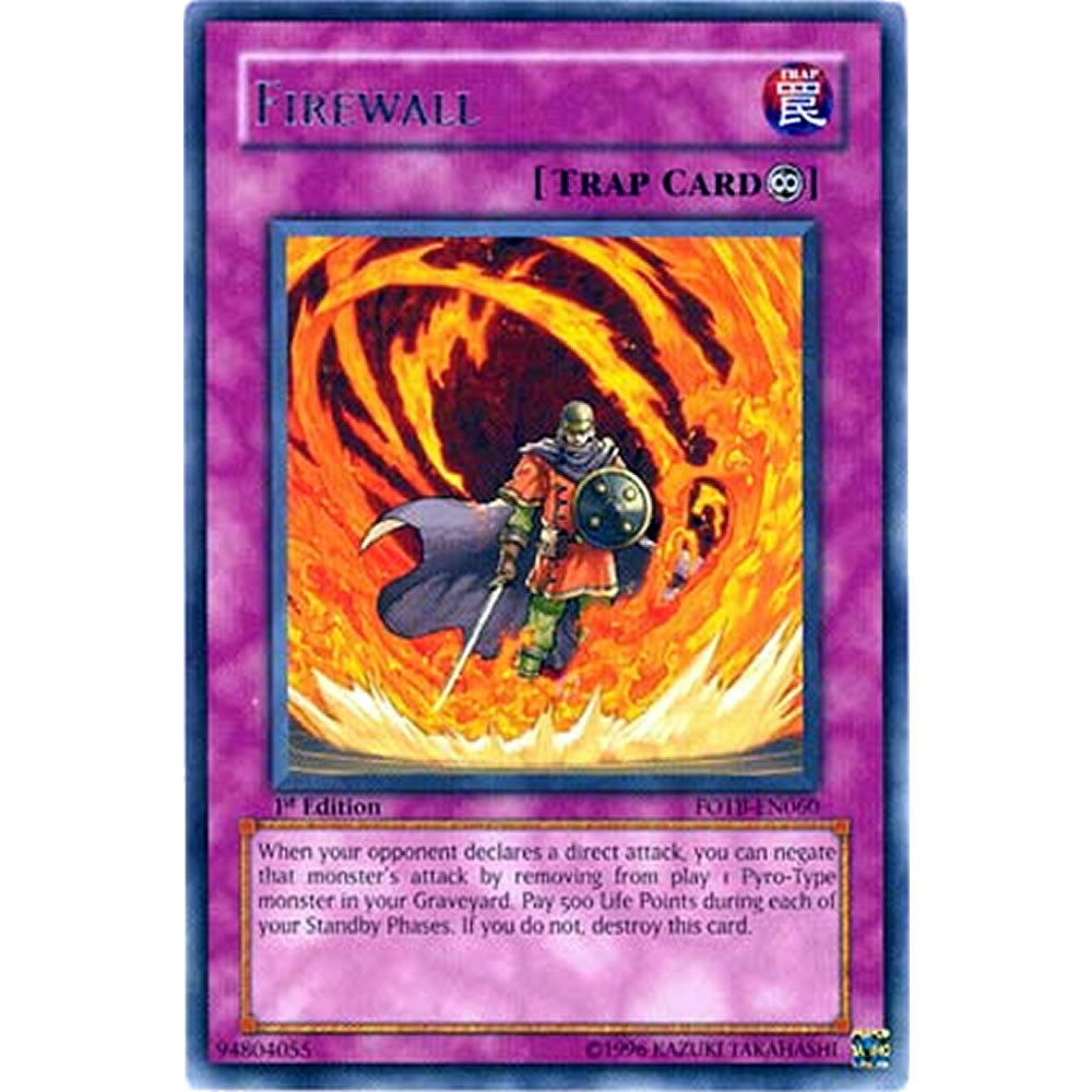 Firewall FOTB-EN060 Yu-Gi-Oh! Card from the Force of the Breaker Set