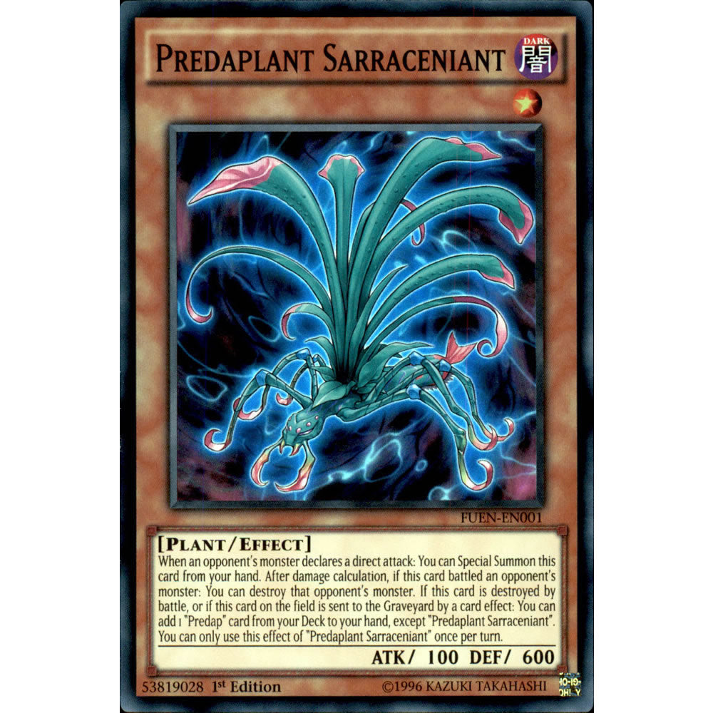 Predaplant Sarraceniant FUEN-EN001 Yu-Gi-Oh! Card from the Fusion Enforcers Set
