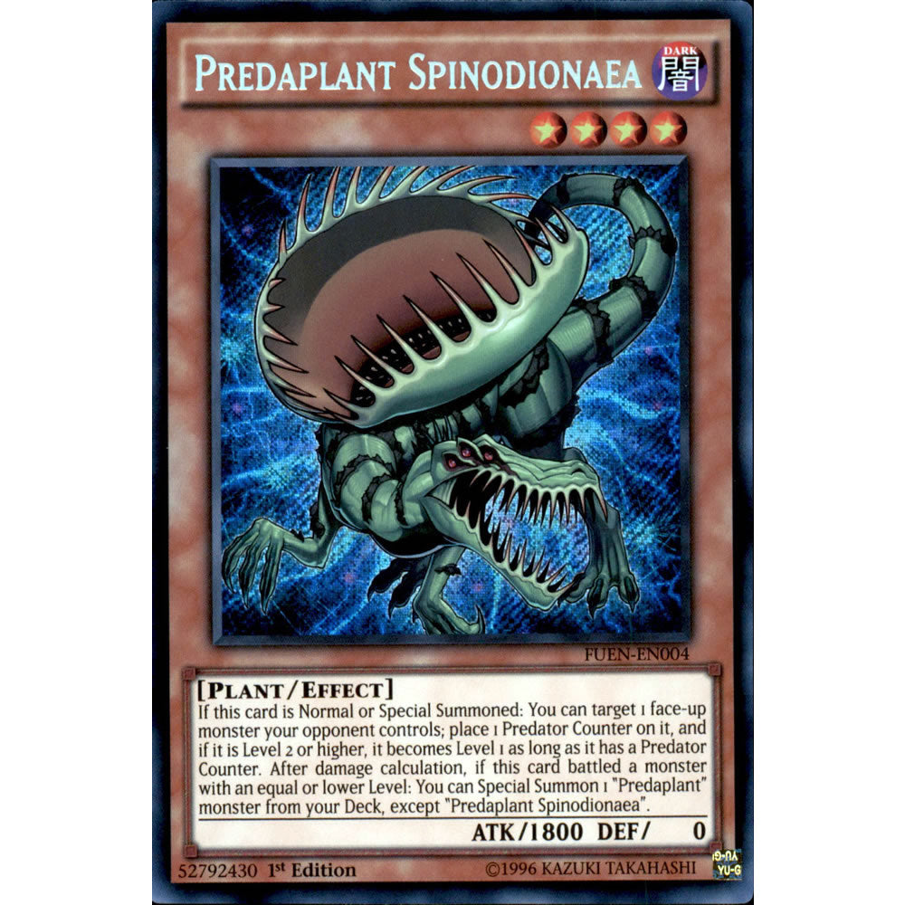 Predaplant Spinodionaea FUEN-EN004 Yu-Gi-Oh! Card from the Fusion Enforcers Set