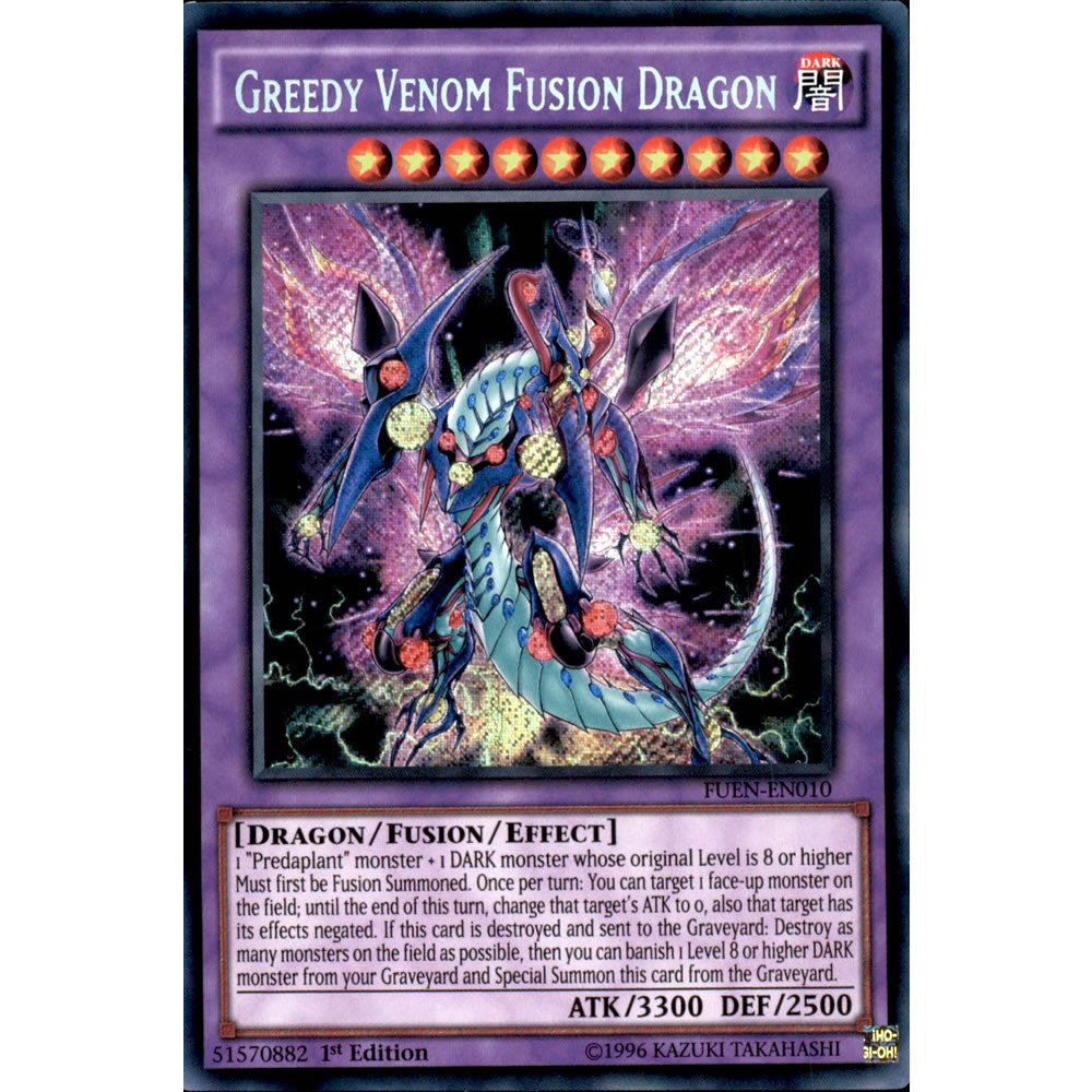 Greedy Venom Fusion Dragon FUEN-EN010 Yu-Gi-Oh! Card from the Fusion Enforcers Set