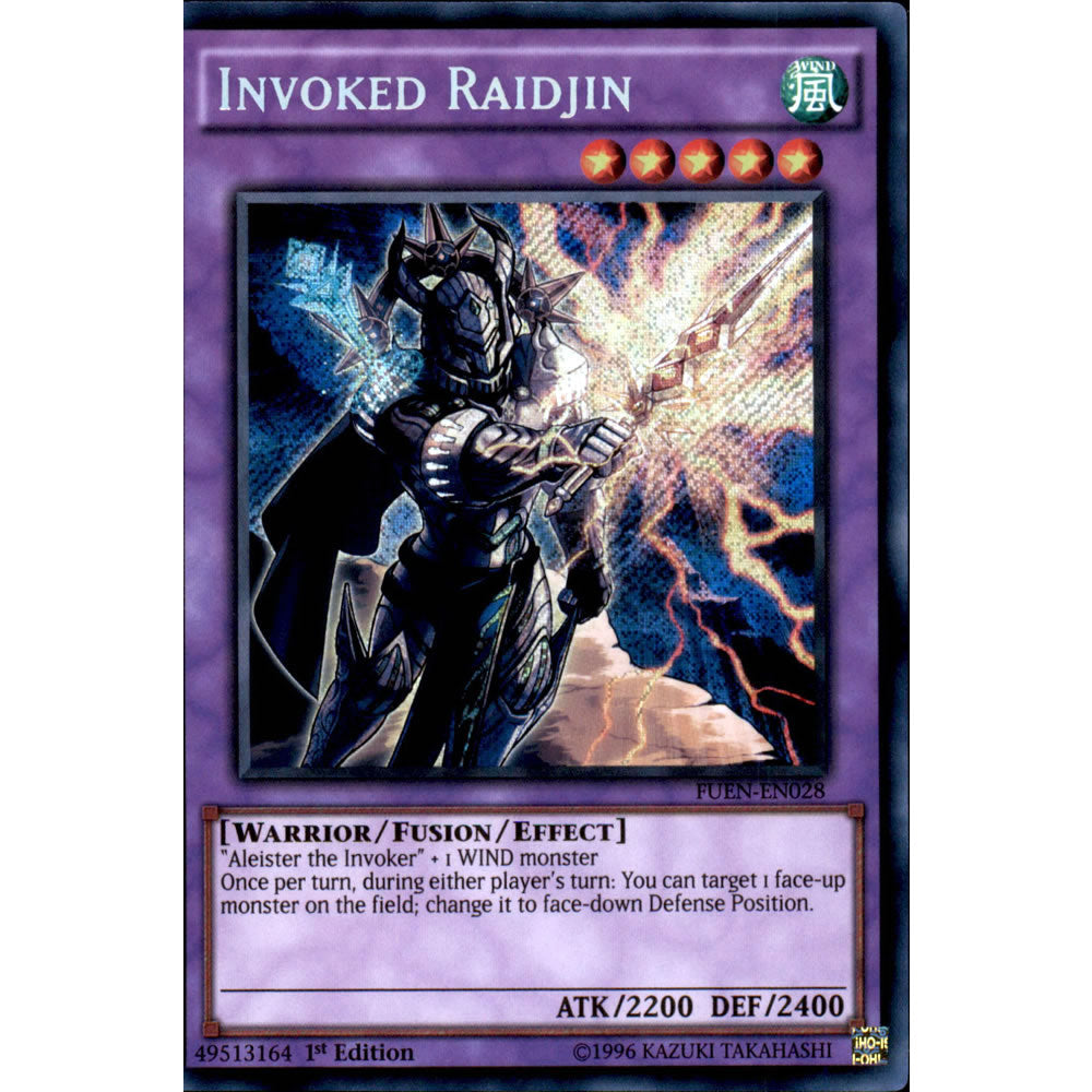 Invoked Raidjin FUEN-EN028 Yu-Gi-Oh! Card from the Fusion Enforcers Set