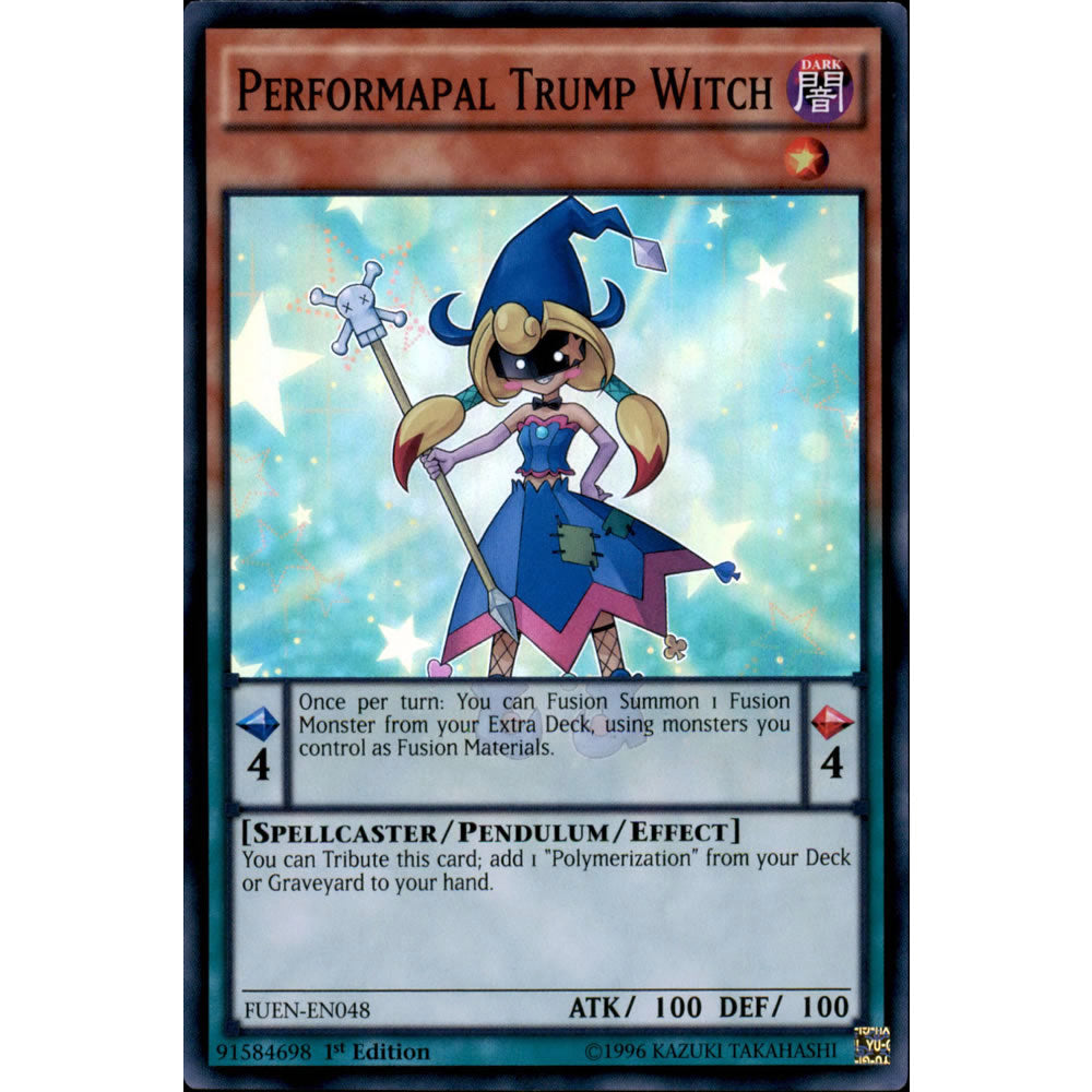 Performapal Trump Witch FUEN-EN048 Yu-Gi-Oh! Card from the Fusion Enforcers Set