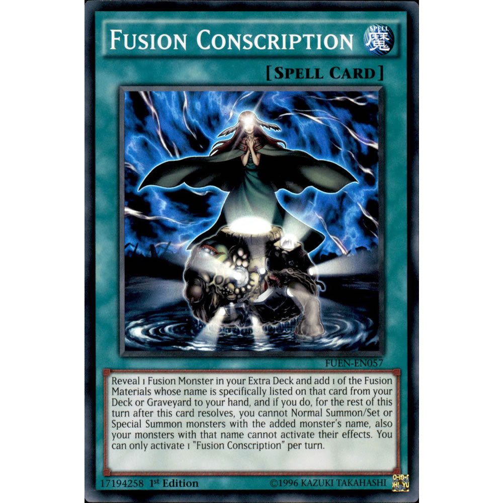 Fusion Conscription FUEN-EN057 Yu-Gi-Oh! Card from the Fusion Enforcers Set