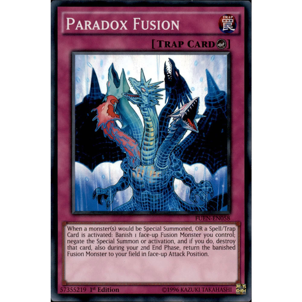 Paradox Fusion FUEN-EN058 Yu-Gi-Oh! Card from the Fusion Enforcers Set