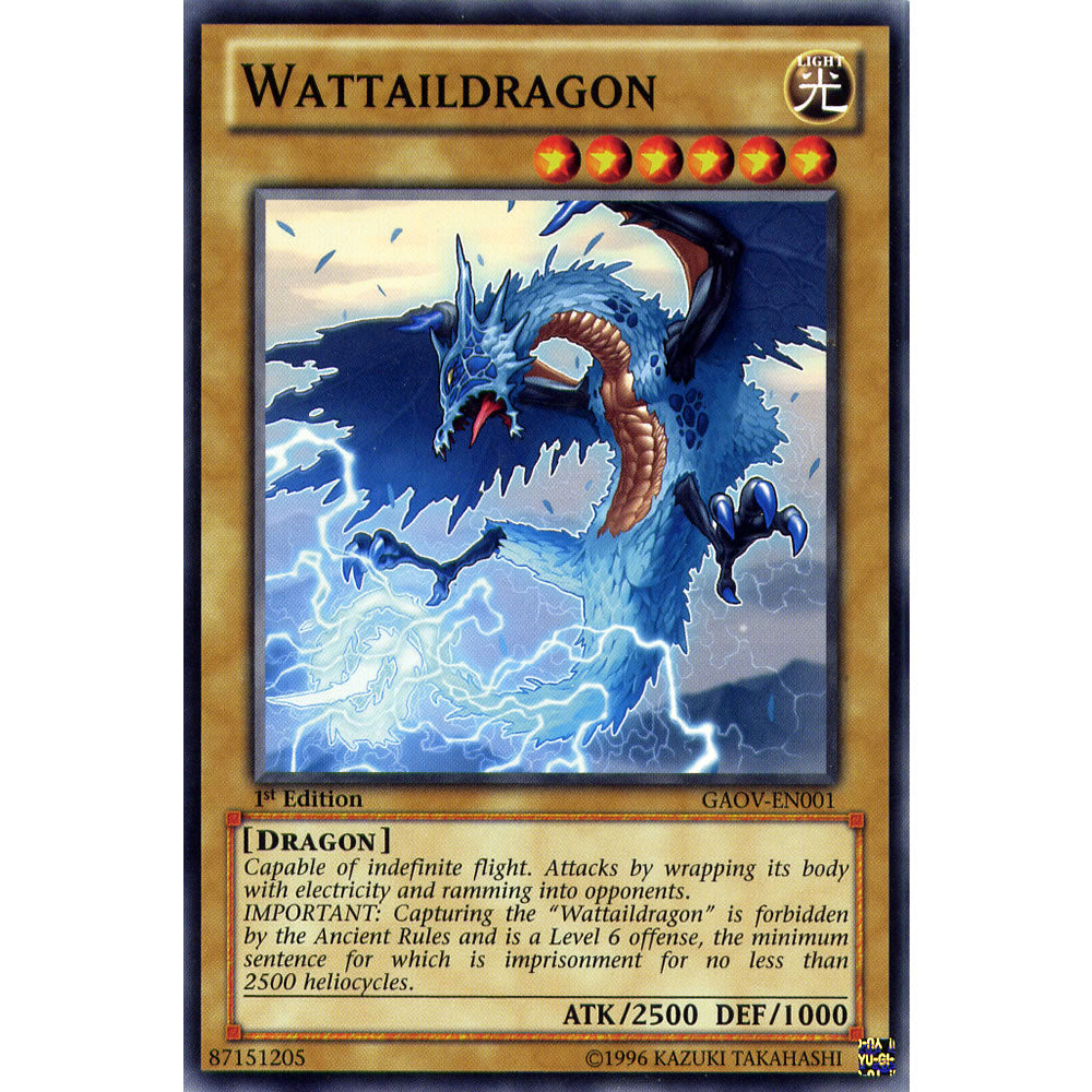 Wattaildragon GAOV-EN001 Yu-Gi-Oh! Card from the Galactic Overlord Set