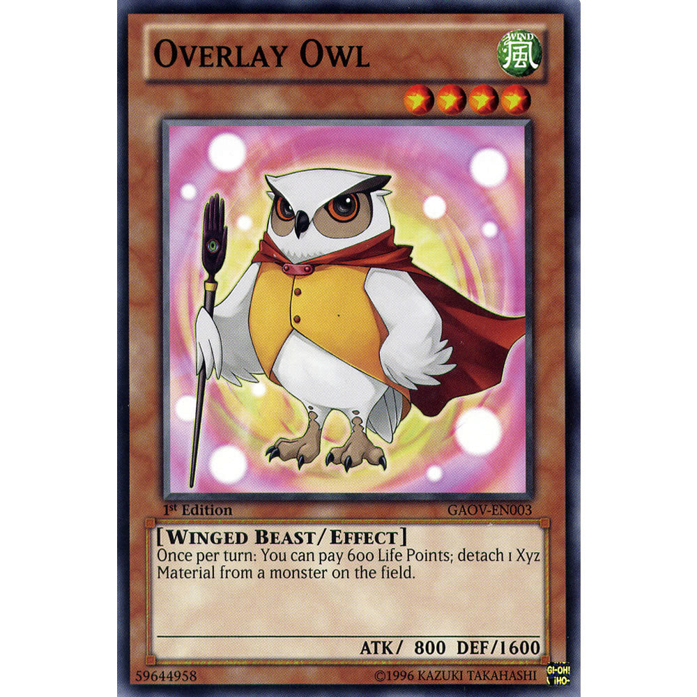 Overlay Owl GAOV-EN003 Yu-Gi-Oh! Card from the Galactic Overlord Set