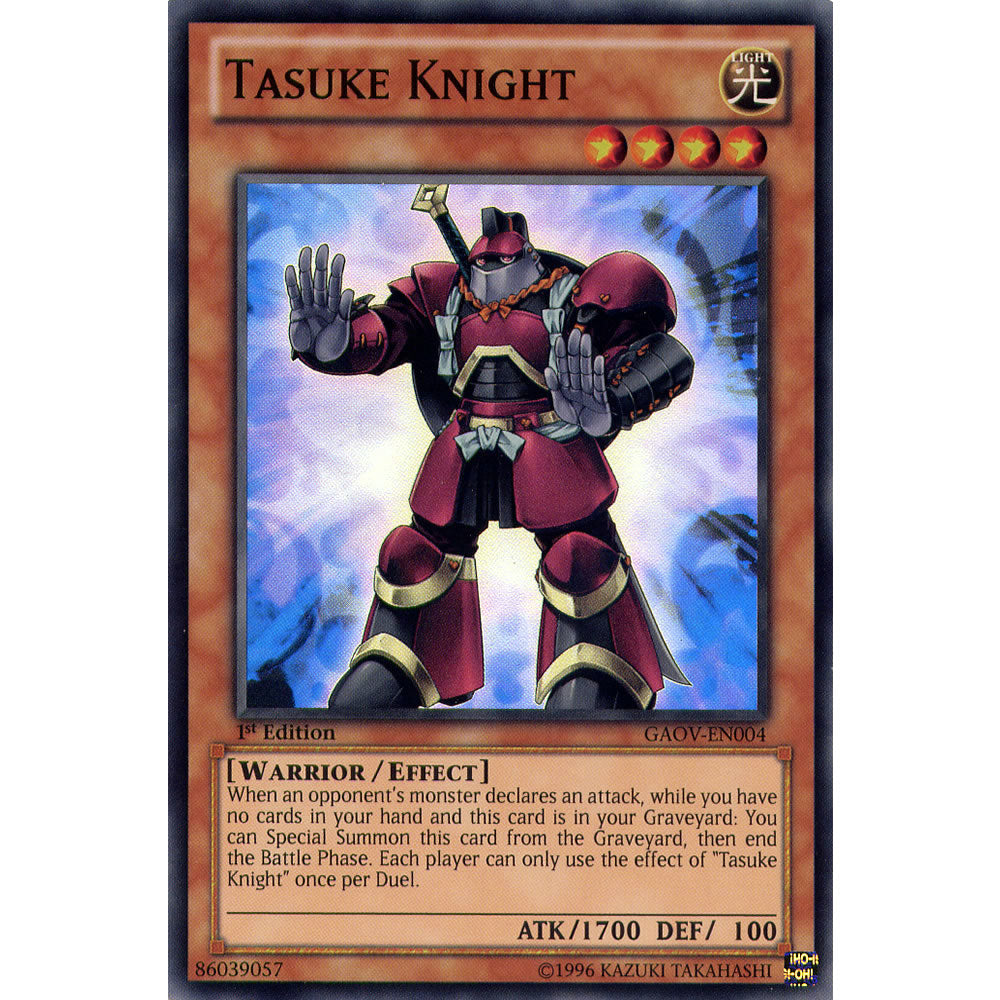 Tasuke Knight GAOV-EN004 Yu-Gi-Oh! Card from the Galactic Overlord Set