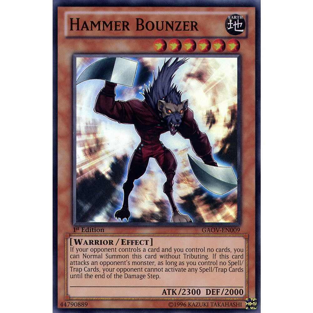 Hammer Bounzer GAOV-EN009 Yu-Gi-Oh! Card from the Galactic Overlord Set