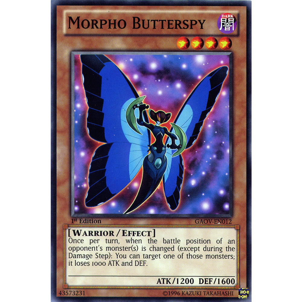 Morpho Butterspy GAOV-EN012 Yu-Gi-Oh! Card from the Galactic Overlord Set