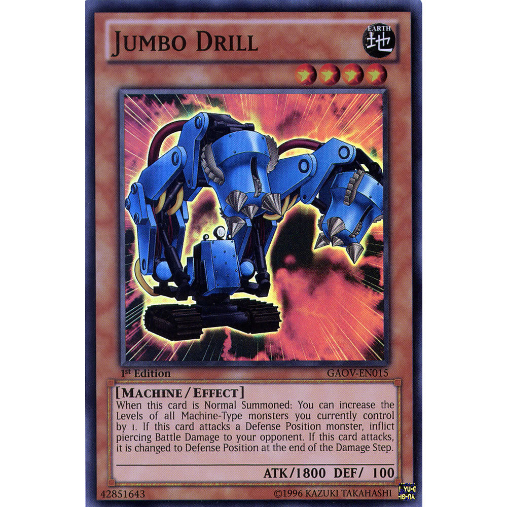 Jumbo Drill GAOV-EN015 Yu-Gi-Oh! Card from the Galactic Overlord Set
