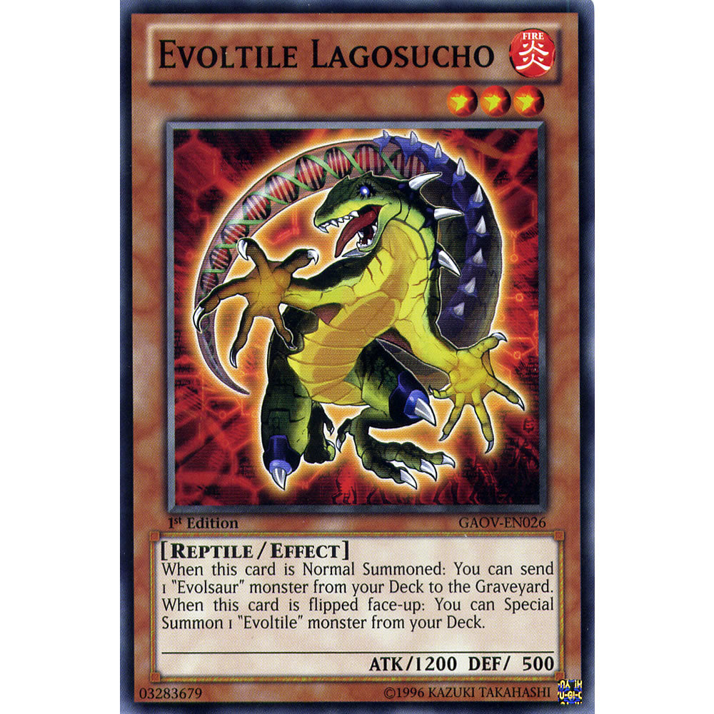 Evoltile Lagosucho GAOV-EN026 Yu-Gi-Oh! Card from the Galactic Overlord Set