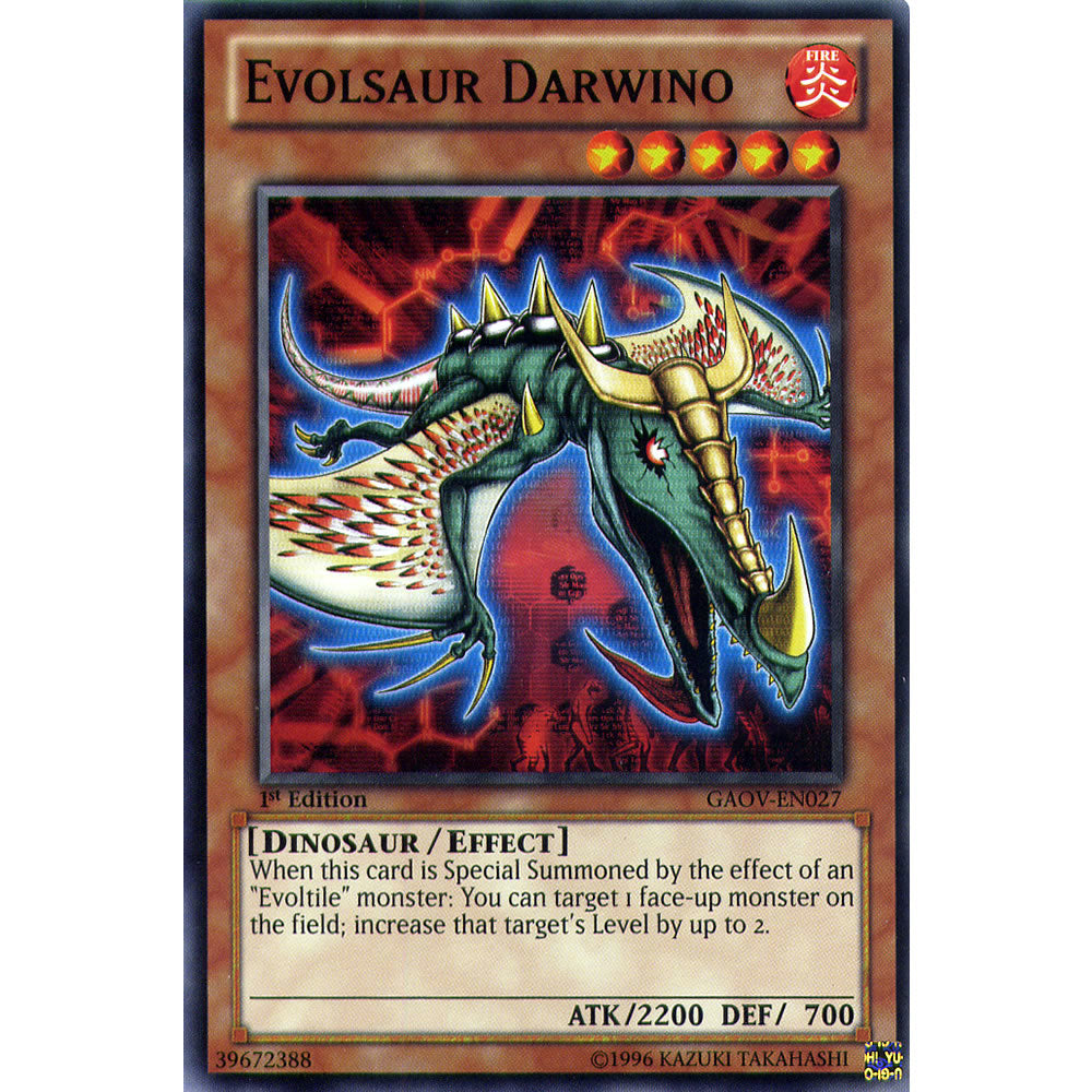 Evolsaur Darwino GAOV-EN027 Yu-Gi-Oh! Card from the Galactic Overlord Set