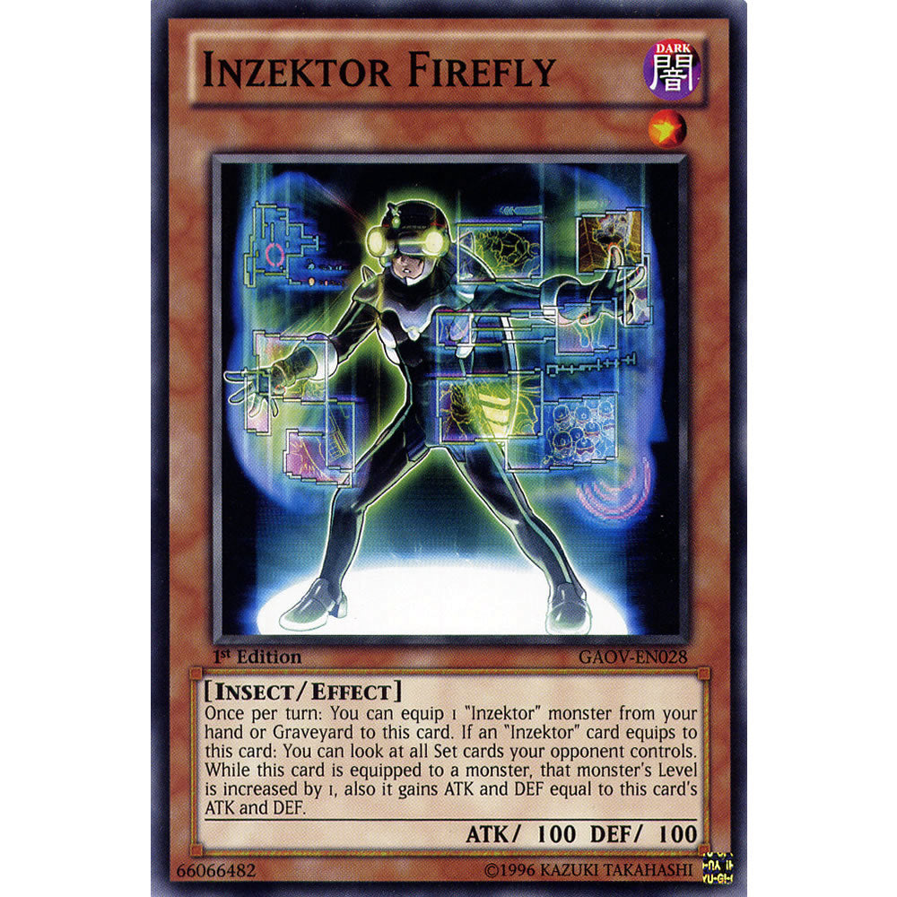 Inzektor Firefly GAOV-EN028 Yu-Gi-Oh! Card from the Galactic Overlord Set