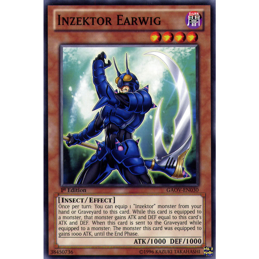 Inzektor Earwig GAOV-EN030 Yu-Gi-Oh! Card from the Galactic Overlord Set