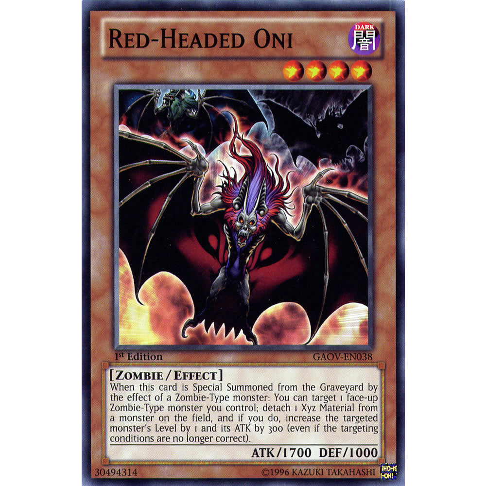 Red-Headed Oni GAOV-EN038 Yu-Gi-Oh! Card from the Galactic Overlord Set