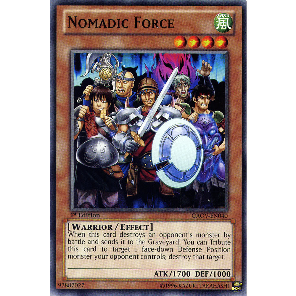 Nomadic Force GAOV-EN040 Yu-Gi-Oh! Card from the Galactic Overlord Set