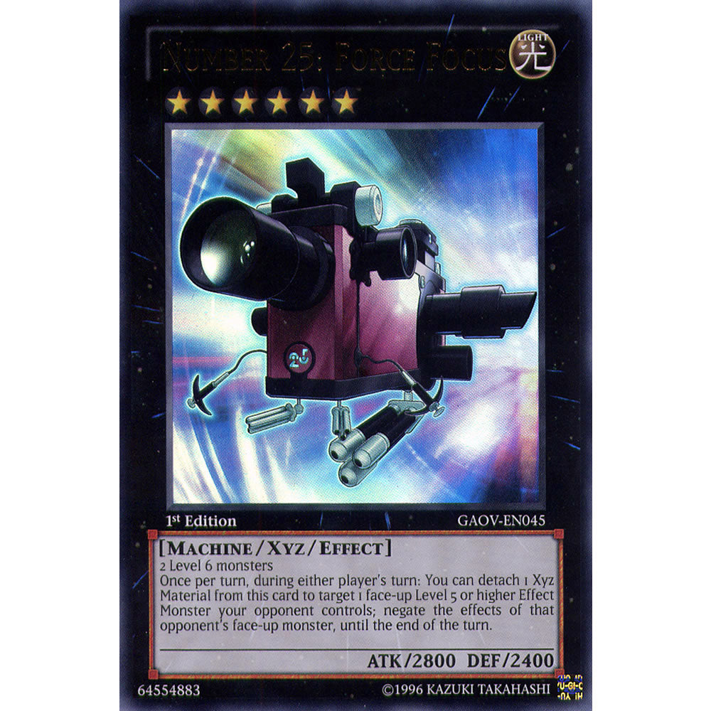 Number 25: Force Focus GAOV-EN045 Yu-Gi-Oh! Card from the Galactic Overlord Set
