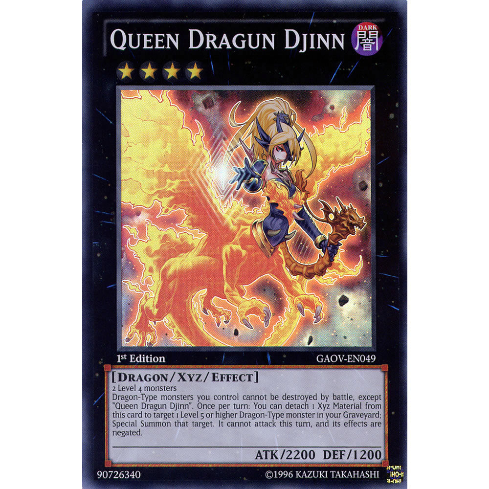 Queen Dragun Djinn GAOV-EN049 Yu-Gi-Oh! Card from the Galactic Overlord Set