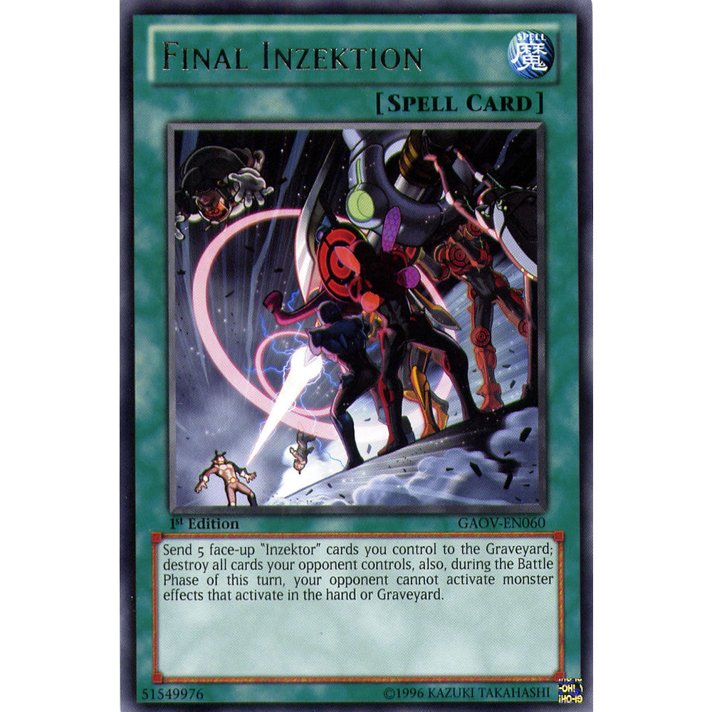 Final Inzektion GAOV-EN060 Yu-Gi-Oh! Card from the Galactic Overlord Set