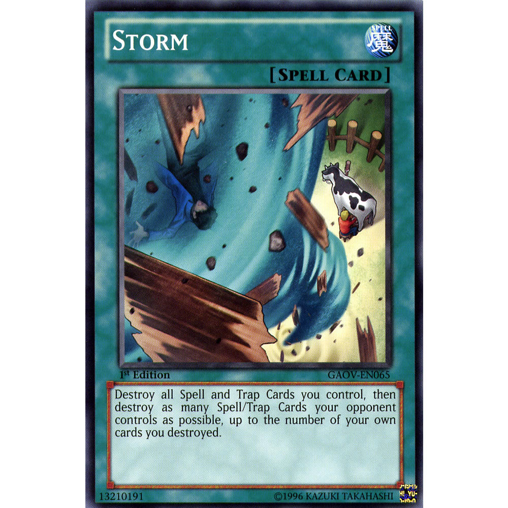 Storm GAOV-EN065 Yu-Gi-Oh! Card from the Galactic Overlord Set