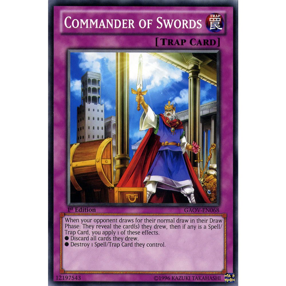 Commander of Swords GAOV-EN068 Yu-Gi-Oh! Card from the Galactic Overlord Set
